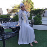 abaya femme grise