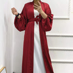 abaya dubai red