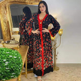 caftan marocain noir sari