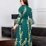 abaya dubai luxury vert