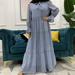 abaya femme agée bleu 