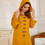 djellaba marocaine moderne jaune