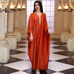 djellaba femme rabat orange