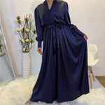 abaya femme bleu roi moderne