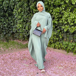 abaya femme musulmane verte