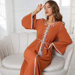 Djellaba Femme Simple Orange