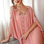 abaya femme dubai luxe rose