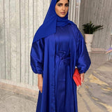 abaya femme en ligne bleu 
