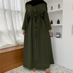 abaya kimono musulmane vert
