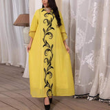 Caftan Marocain Jaune