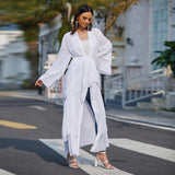 Abaya Kimono Blanc