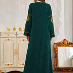 abaya femme grande taille vert